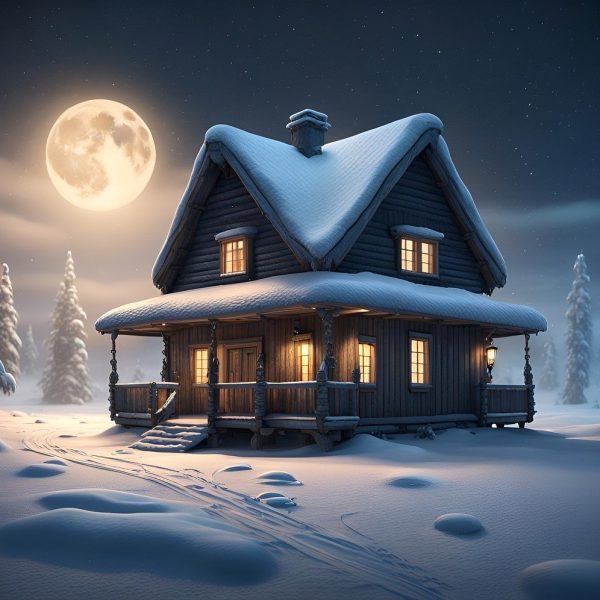 ai generated, log cabin,btwoholidays.in winter-8562968.jpg